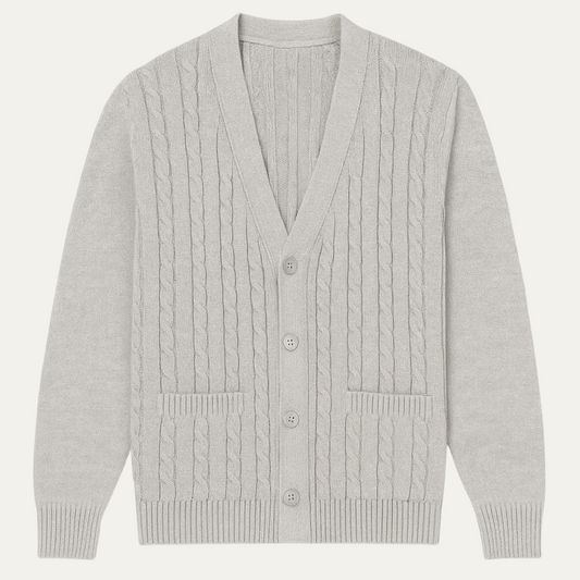 Warm Crew Neck Knitted Men's Winter Sweater - OutfitLondon