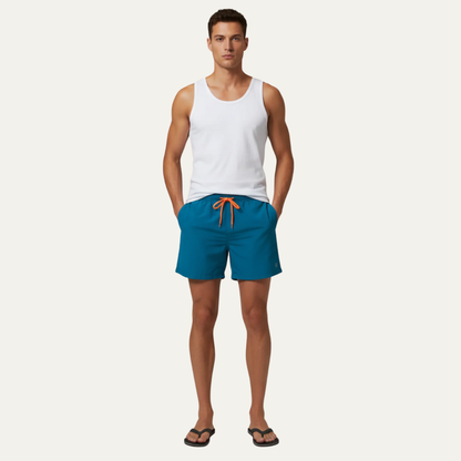 Men's Classic Knee Length Swim Shorts - OutfitLondon