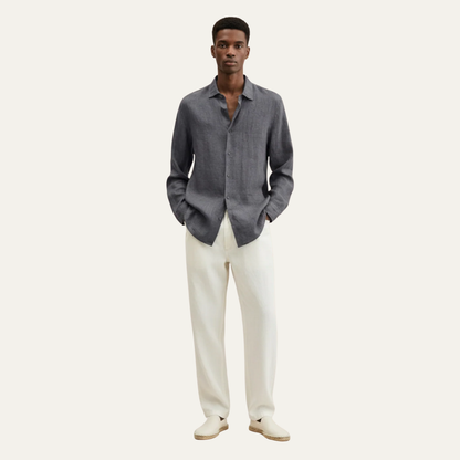 Casual Linen Shirt for Men - OutfitLondon