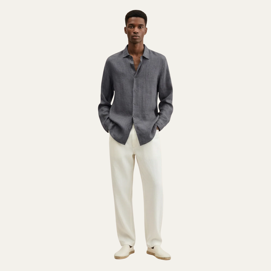 Casual Linen Shirt for Men - OutfitLondon