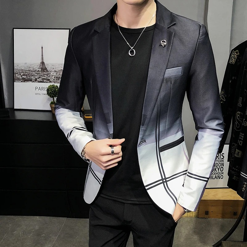 Classic Men's Fitted Office Jacket - OutfitLondon