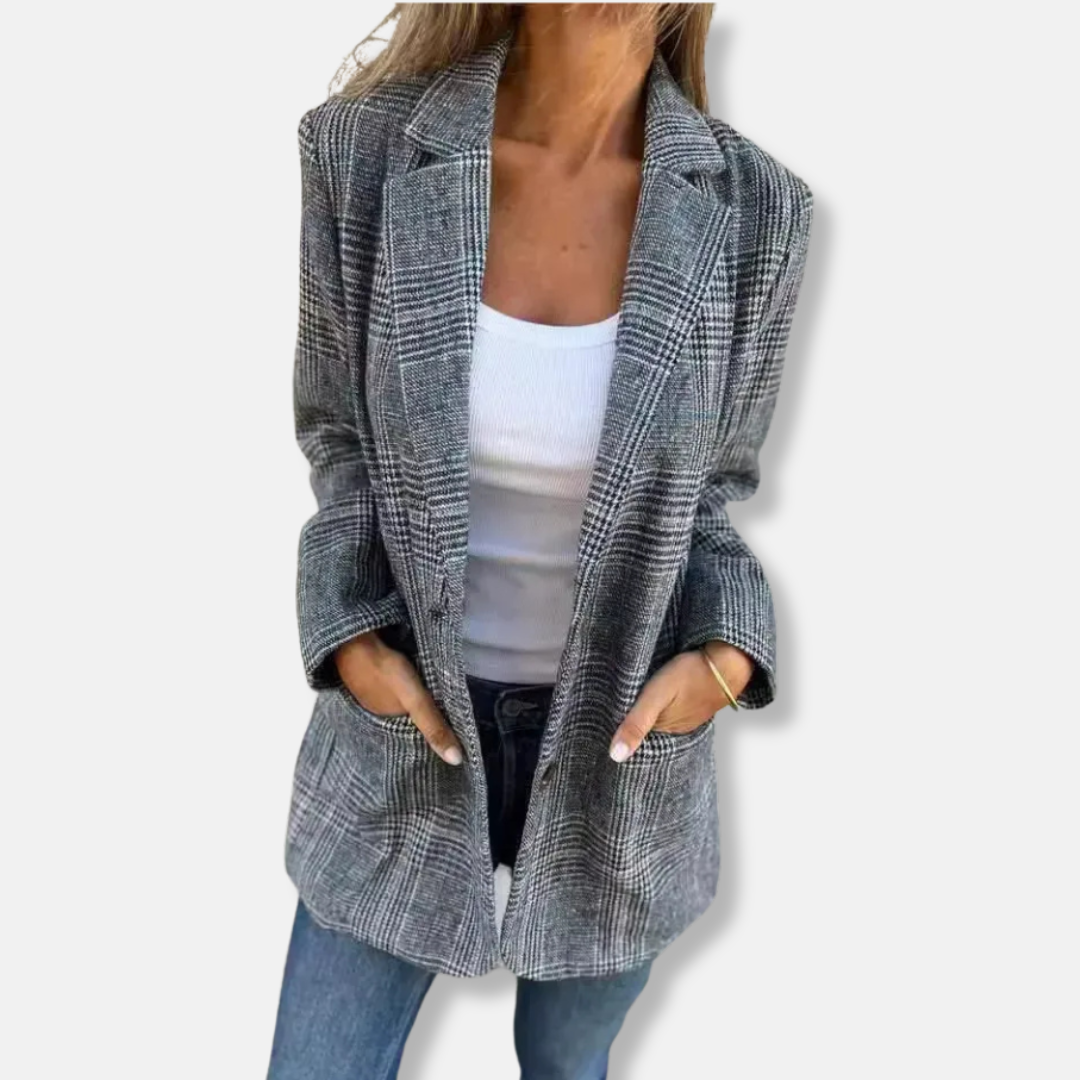 Casual Fit Open Front Blazer Jacket