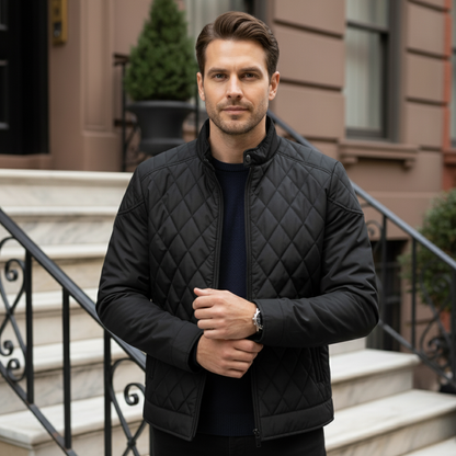 Sheffield Men's Slim Insulated Padded Parka Jacket