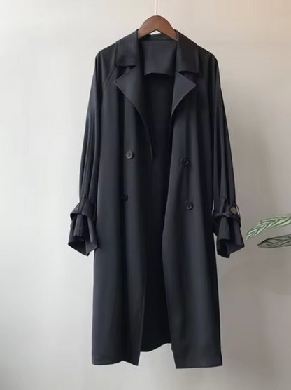 Timeless Double Breasted Long Coat - OutfitLondon