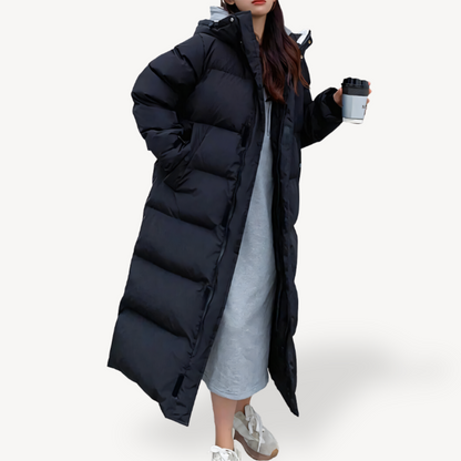 Ladies Thick Down Filled Parka Winter Coat - OutfitLondon