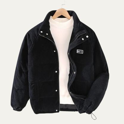 Warm Insulated Quilted Puffer Coat for Men