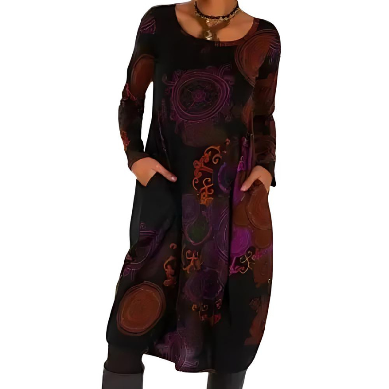 Warm Ladies Knee Length Winter Dress