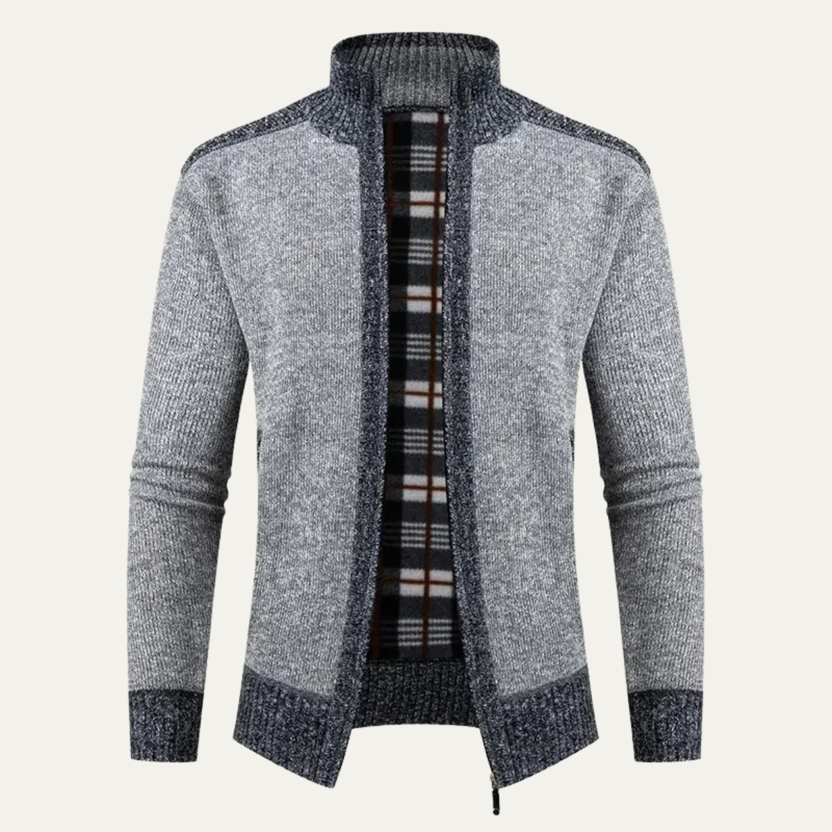 Thick Insulated Men's Fleece Lined Zip Up Jacket - OutfitLondon