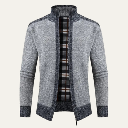 Thick Insulated Men's Fleece Lined Zip Up Jacket - OutfitLondon