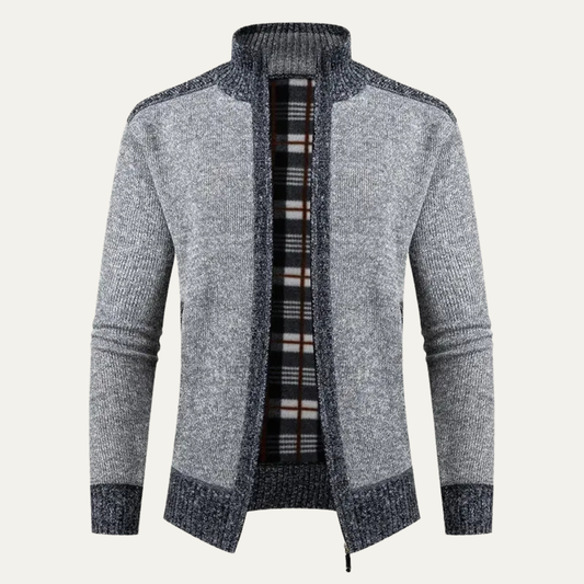 Thick Insulated Men's Fleece Lined Zip Up Jacket - OutfitLondon