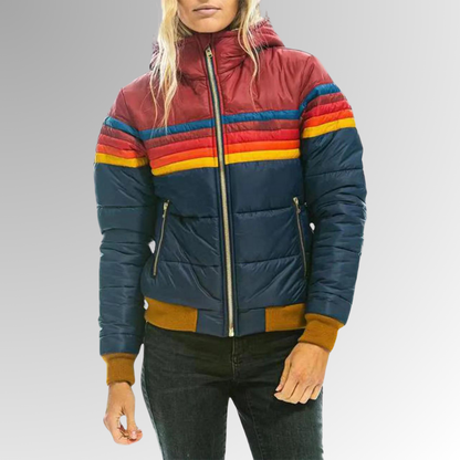 Warm Hooded Down Women's Coat