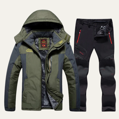 Waterproof Hiking Jacket and Pants Set for Men