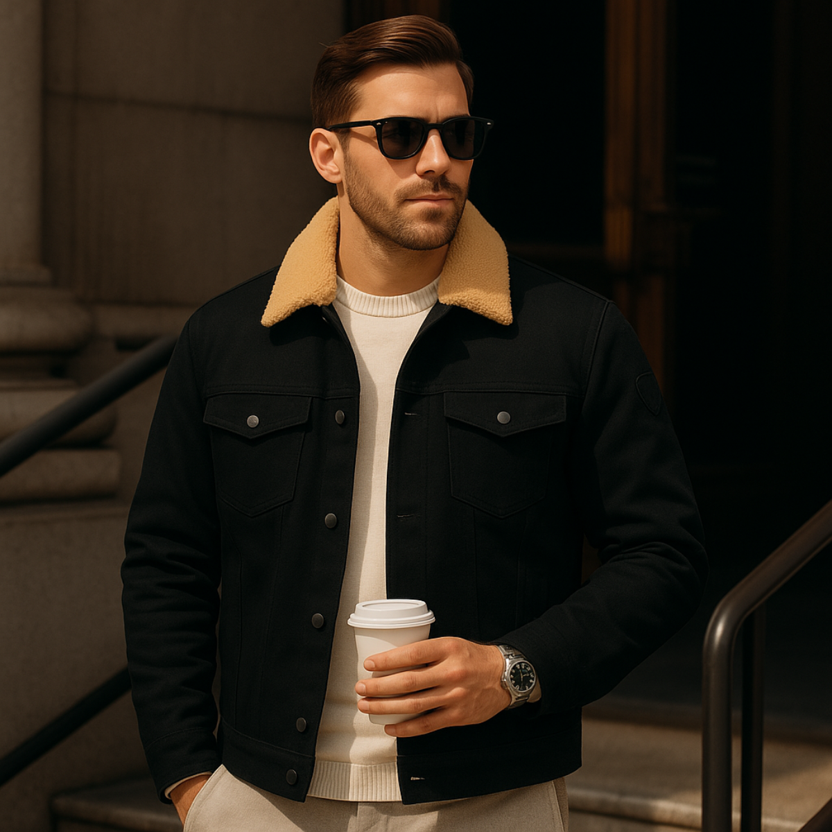 Insulated Water Resistant Mens Outdoor Jacket