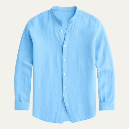 Lightweight Breathable Men's Linen Shirt Loose Fit