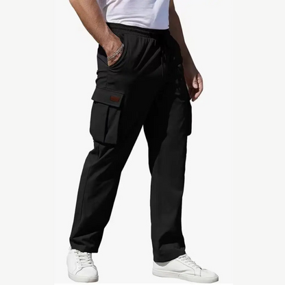 Comfortable Loose Fit Grey Work Pants for Men - OutfitLondon