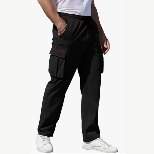 Comfortable Loose Fit Grey Work Pants for Men - OutfitLondon