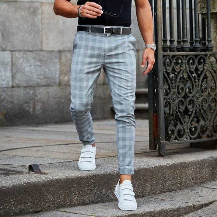 Men's Fashionable Plaid Pants