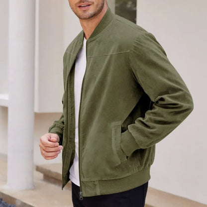Luxury Suede Leather Mens Jacket