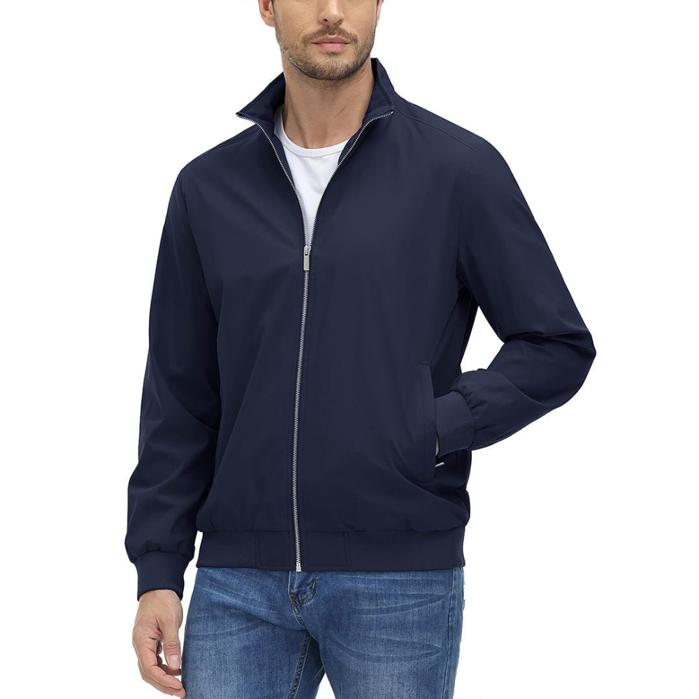 Casual Fit Bomber Jacket For Men - OutfitLondon