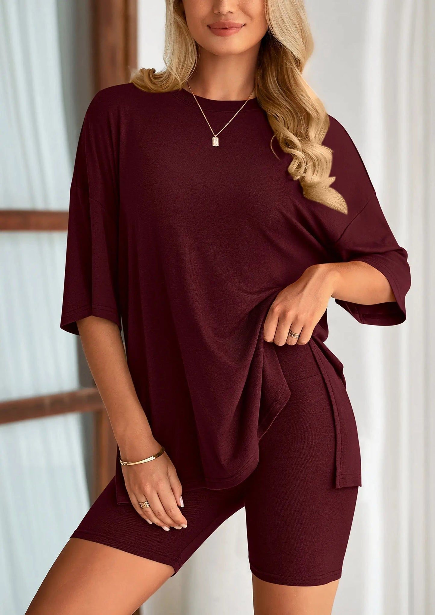 Comfy Summer Shorts Sleeveless Tank Two Piece Outfit
