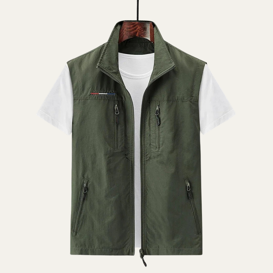 Waterproof Outdoor Zipper Vest for Men - OutfitLondon