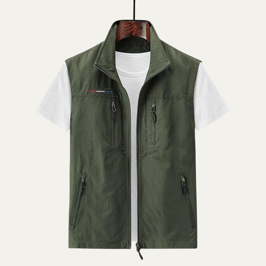 Waterproof Outdoor Zipper Vest for Men - OutfitLondon