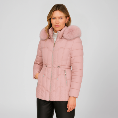 Warm Insulated Quilted Winter Parka Coat - OutfitLondon
