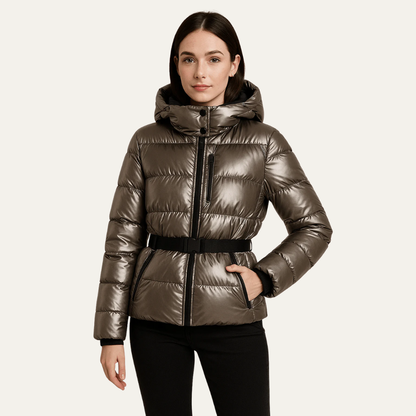Ladies Warm Parka Hooded Coat