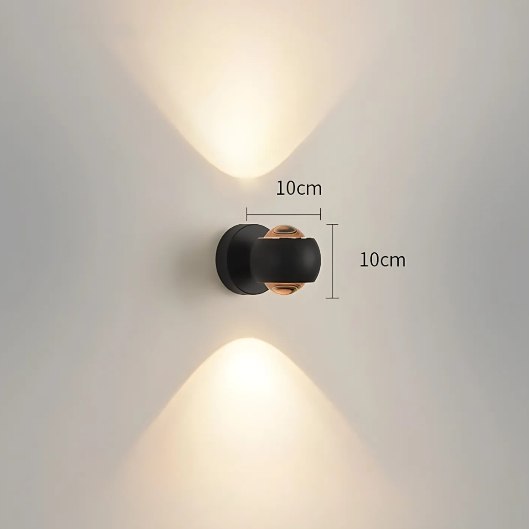 Sleek Glass Mounted Lamp