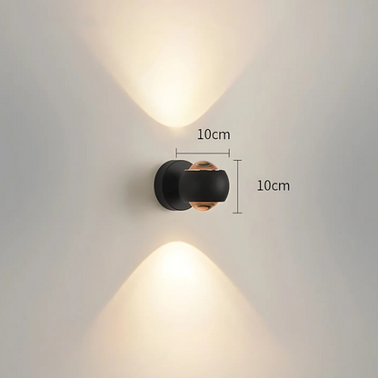 Sleek Glass Mounted Lamp
