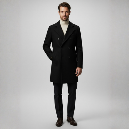 Classic Warm Winter Pea Coat - OutfitLondon