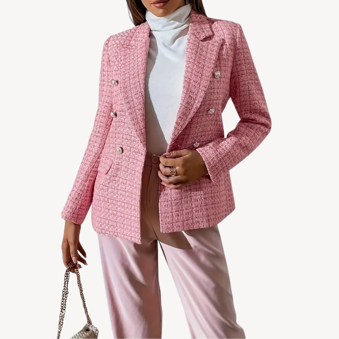 Classic Fit Ladies Tweed Jacket - OutfitLondon