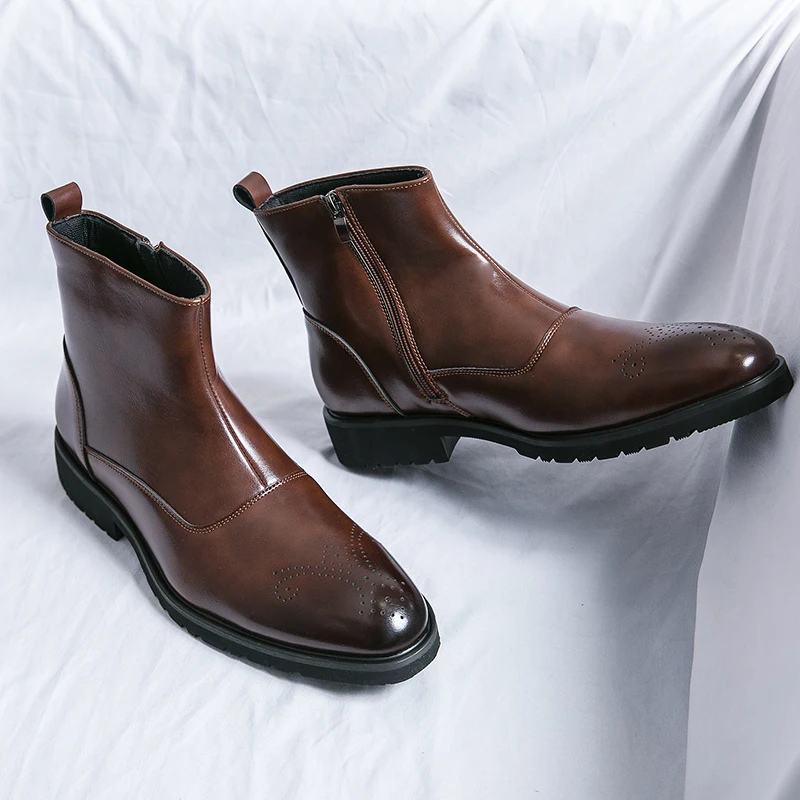 Soft Mens Zip Up Chelsea Boots - OutfitLondon