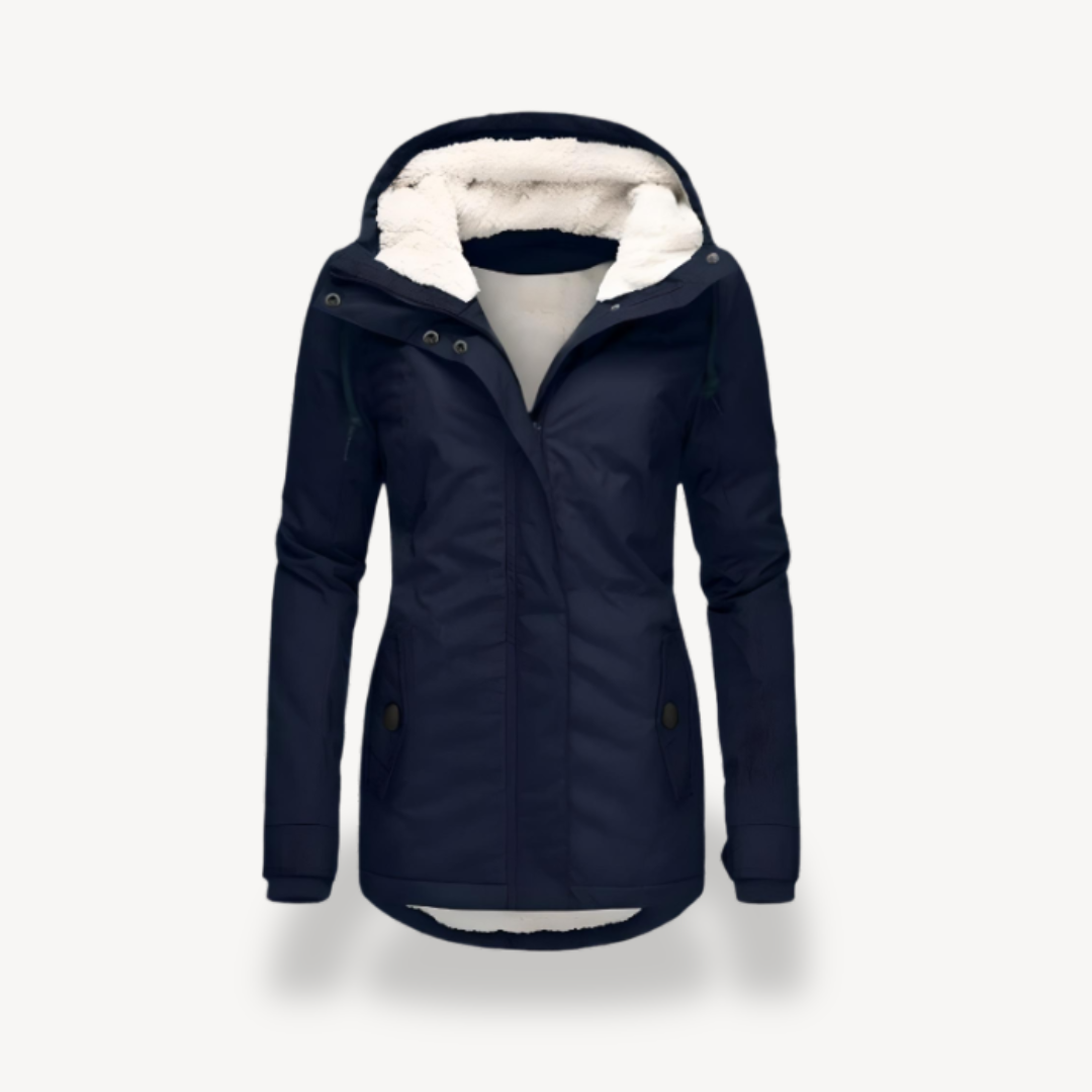 Ladies Warm Waterproof Parka Coat with Hood