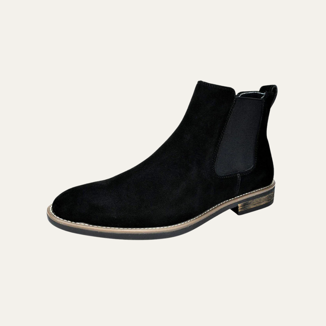 Men's Tough Everyday Ankle Boots with Thick Sole - OutfitLondon