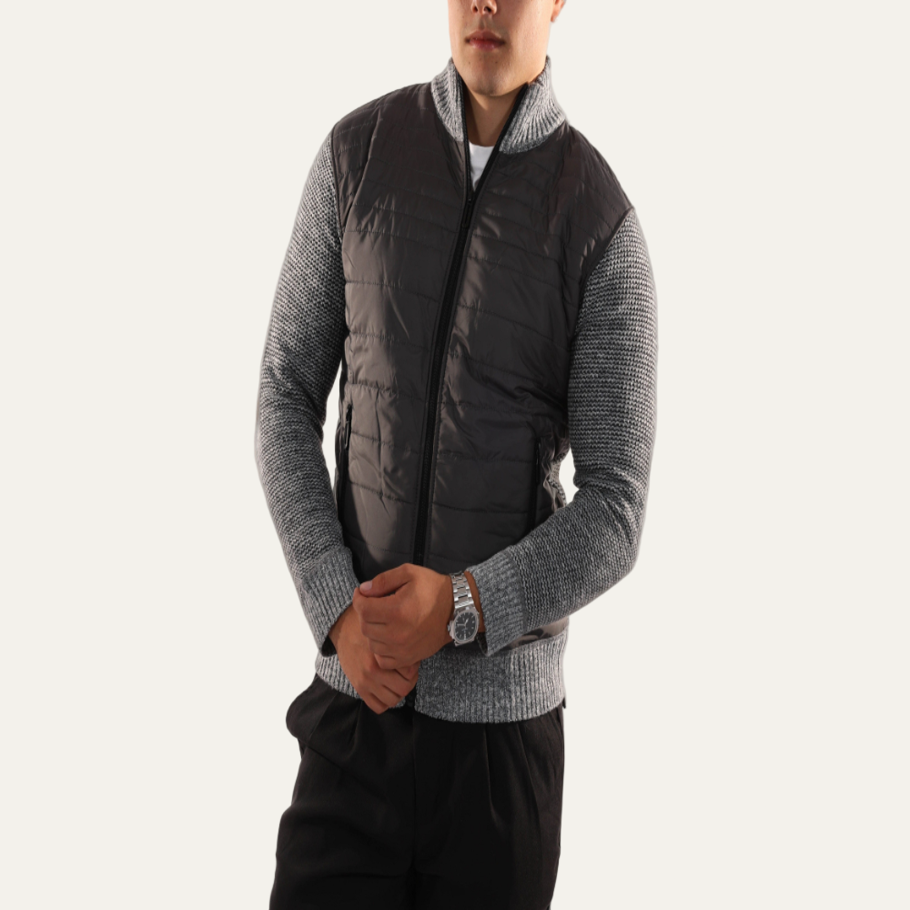 Waterproof Quilted Fleece Jacket for Men