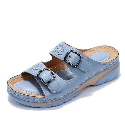 Supportive Soft Strap Sandals for Women PU