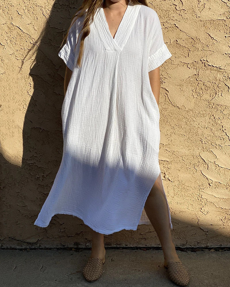 Casual Sleeveless Sundress for Ladies - OutfitLondon