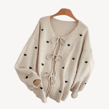Women's Floral Pattern Soft Cardigan Sweater - OutfitLondon