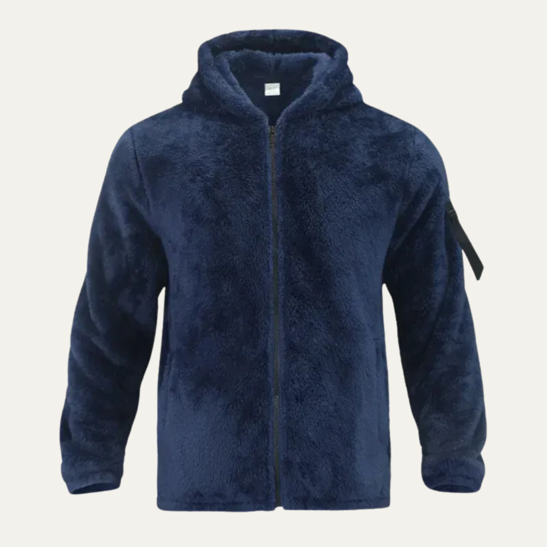Warm Mens Fleece Hoodie with Pocket