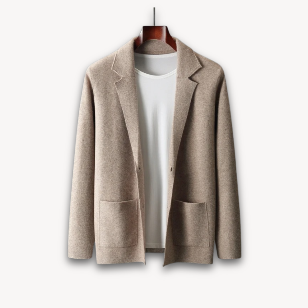Soft Men's Wool Blend Slim Fit Blazer - OutfitLondon