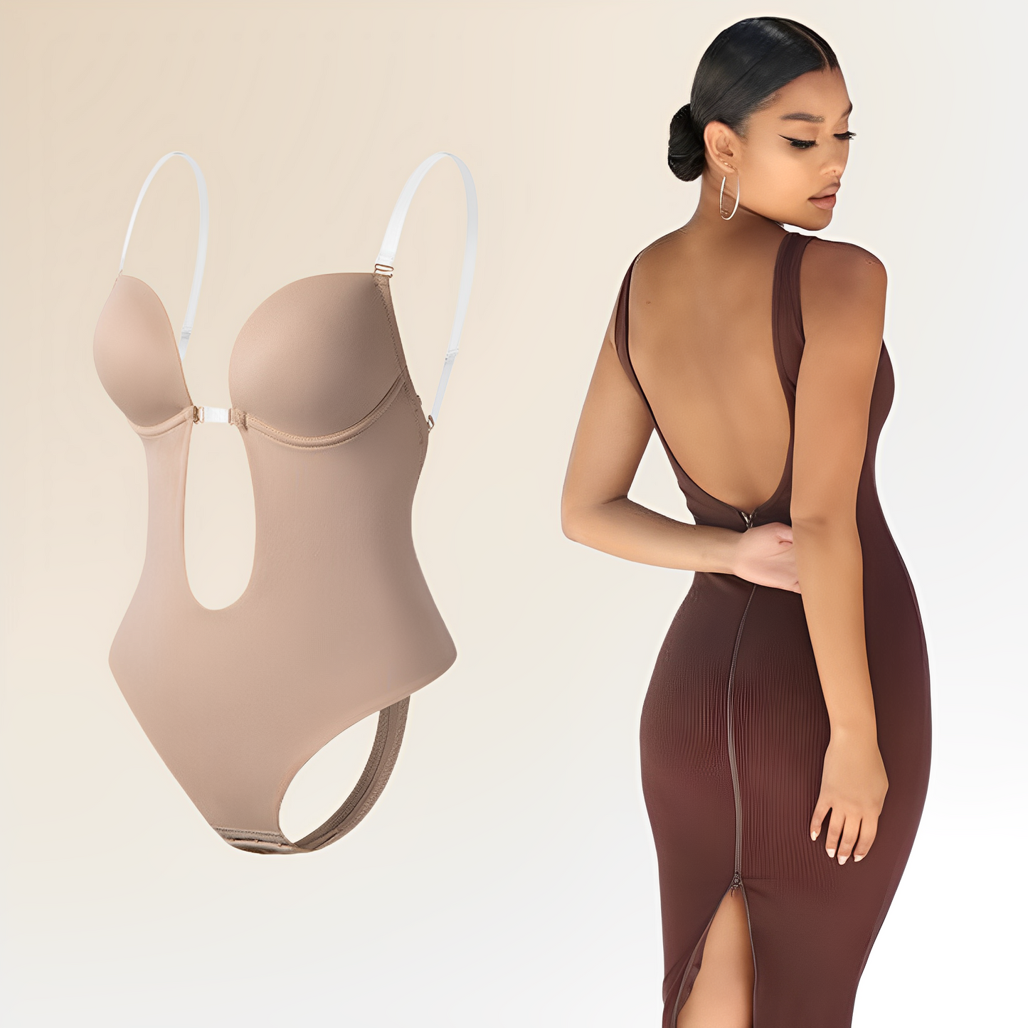 Women's Low Cut Back Body Bralette Top