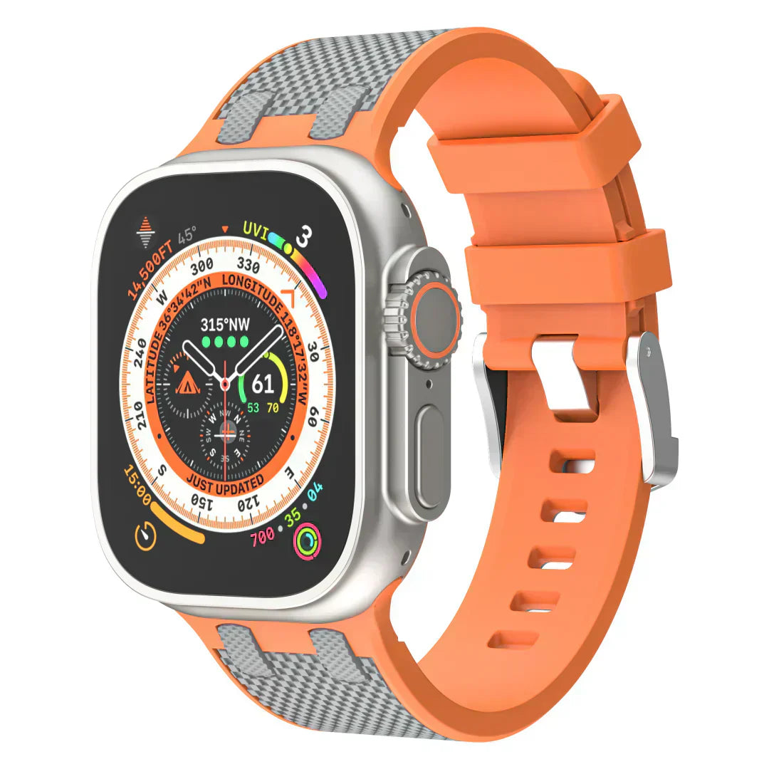 Vibrant Rubber Apple Watch Strap Band
