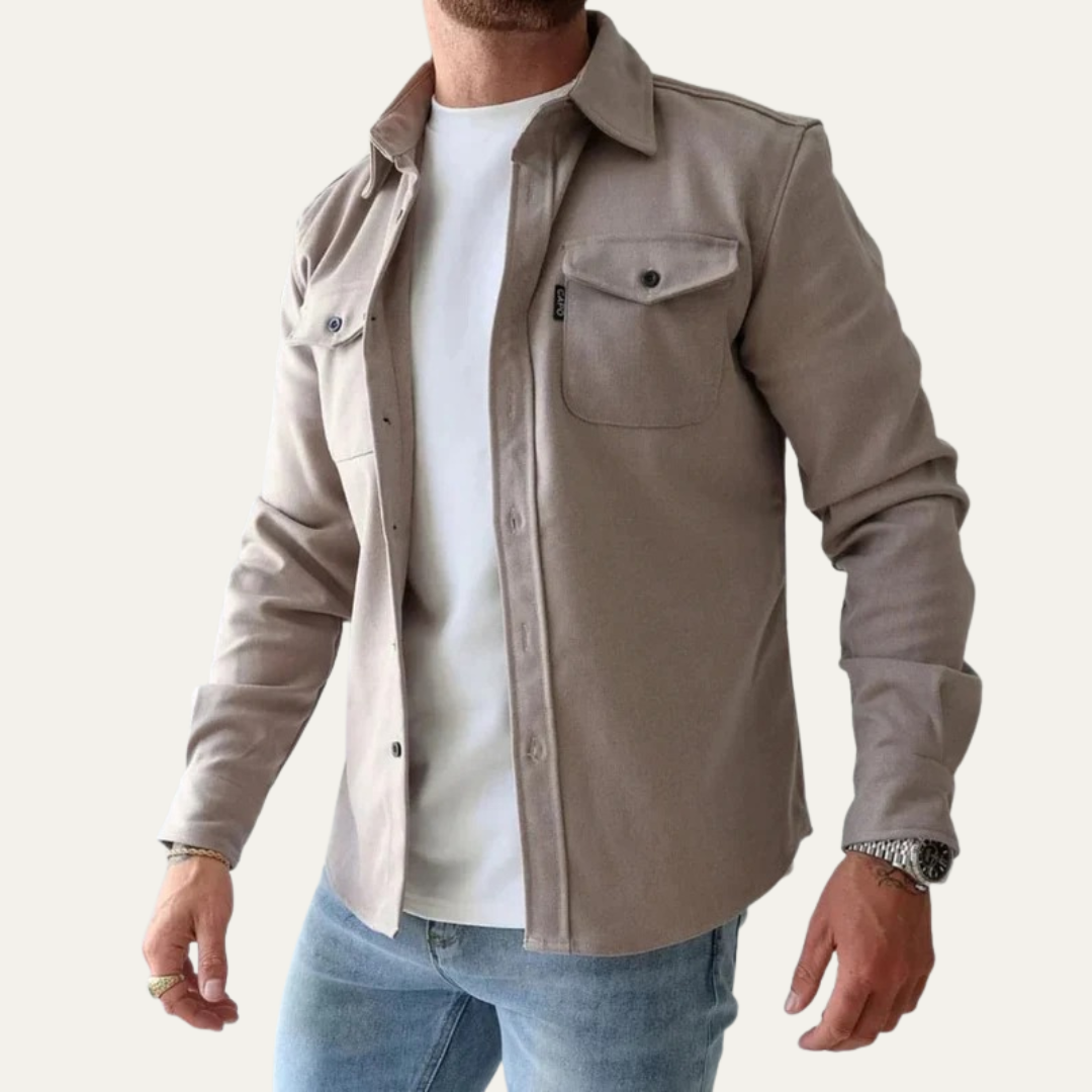 Men's Relaxed Fit Button Down Shirt - OutfitLondon