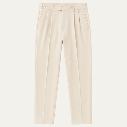 Classic Fit Pleated Mens Trousers