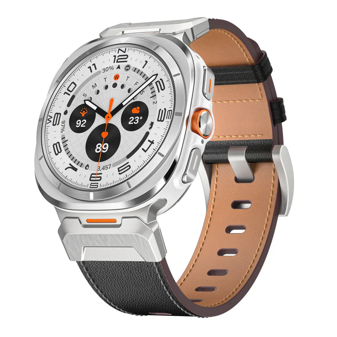 Sturdy Genuine Leather Strap for Galaxy Watch Ultra