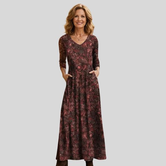 Beautiful Long Floral Summer Dress - OutfitLondon