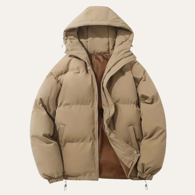 Big & Tall Quilted Puffer Coat for Men
