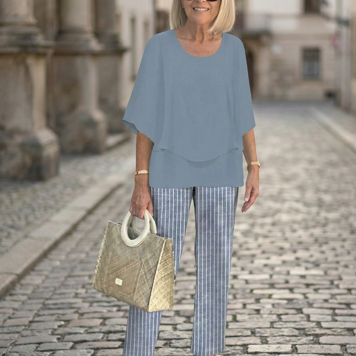 Relaxed Fit 2 Piece Women's Pant Outfit