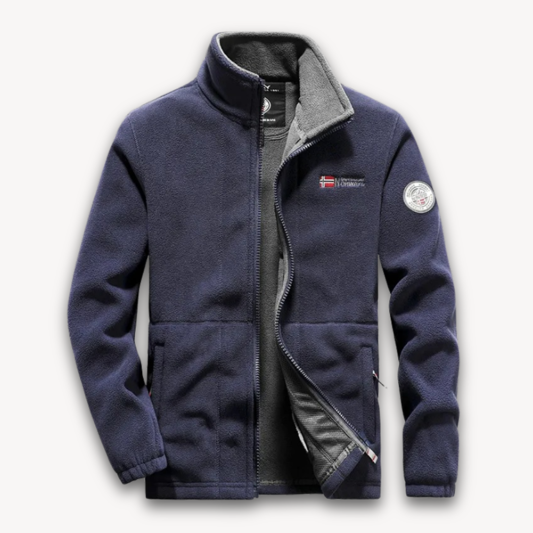 Warm Mens Fleece Coat Full Zip Jacket